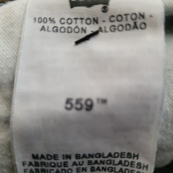 Levi's 559 Jeans Mens 36X35 (Tag 36X34) Blue Relaxed Straight Red Tab Jeans - Picture 10 of 12